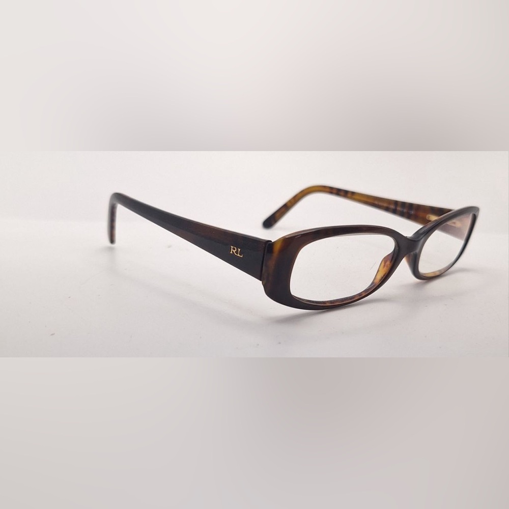 Vintage Ralph Lauren RL6019 Brown Oval Sunglasses Frames Only Italy